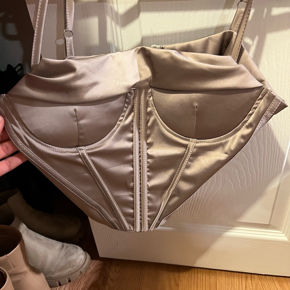 Satin tank top